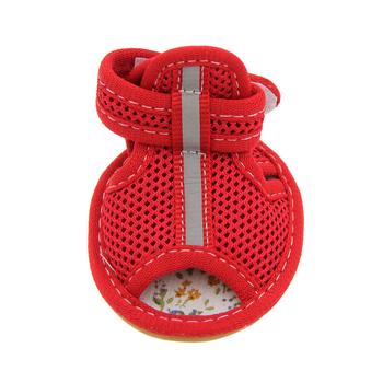 Mesh Dog Sandals – Red