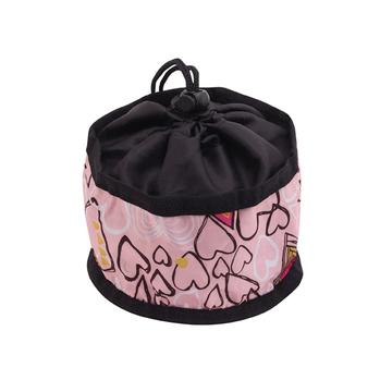 Foldable Dog Travel Bowl by Doggles – Pink Hearts