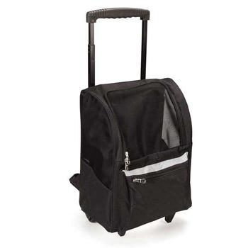 On-The-Go Rolling Backpack Pet Carrier – Black