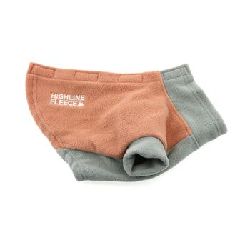 Highline Fleece Dog Coat by Doggie Design – Coral and Gray