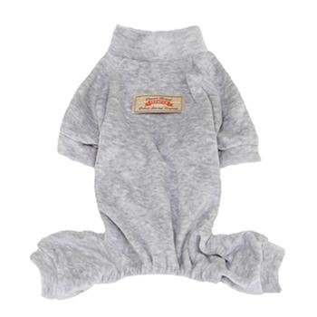 Velour Dog Pajamas by Dobaz – Gray