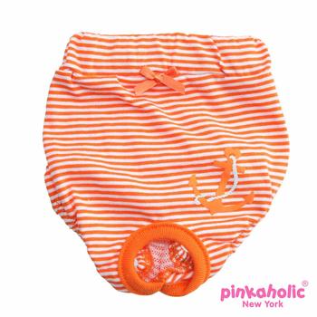 Oceanic Anchor Dog Sanitary Pants by Pinkaholic – Orange