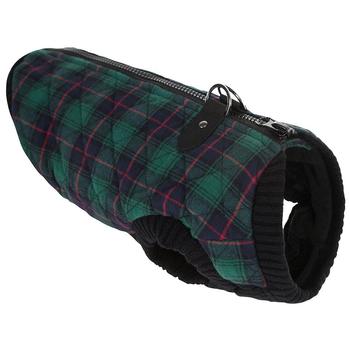 Fashion Bomber Check Dog Vest by Gooby – Green