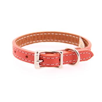 Tuscan Leather Dog Collar by Auburn Leather – Orange